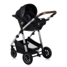 lionelo Amber 3in1 Black Silver — Passeggino multifunzionale