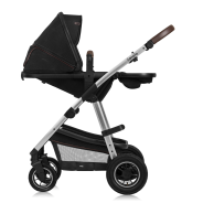 lionelo Amber 3in1 Black Silver — Passeggino multifunzionale