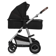 lionelo Amber 3in1 Black Silver — Passeggino multifunzionale