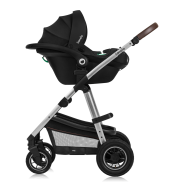 lionelo Amber 3in1 Black Silver — Passeggino multifunzionale