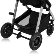 lionelo Amber 3in1 Black Silver — Passeggino multifunzionale