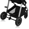 lionelo Amber 3in1 Black Silver — Passeggino multifunzionale