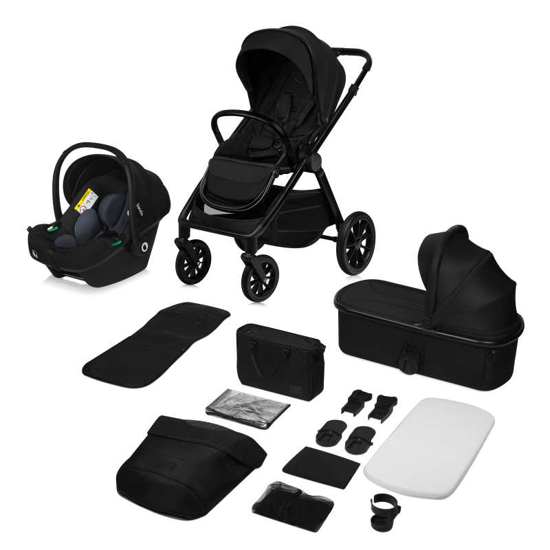 Lionelo Layla 3in1 Black Onyx — Passeggino multifunzione