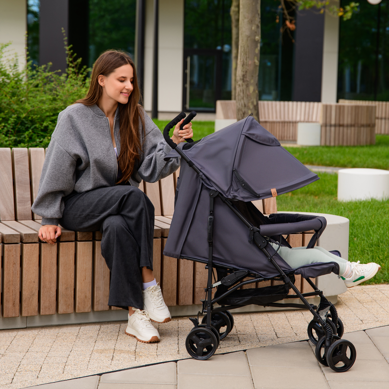 Lionelo Elia Grey White — Passeggino