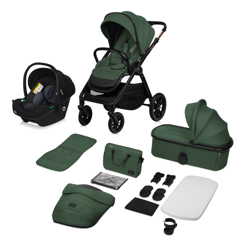 Lionelo Layla 3in1 Green Forest — Passeggino multifunzione