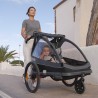 Lionelo Cama Grey Stone — rimorchio per bicicletta con funzione passeggino