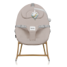 Lionelo Dalia Set Grey Stone Natural — Seggiolone pappa e Sdraietta a dondolo per bambini