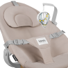 Lionelo Dalia Set Grey Stone Natural — Seggiolone pappa e Sdraietta a dondolo per bambini