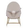 Lionelo Dalia Set Grey Stone Natural — Seggiolone pappa e Sdraietta a dondolo per bambini