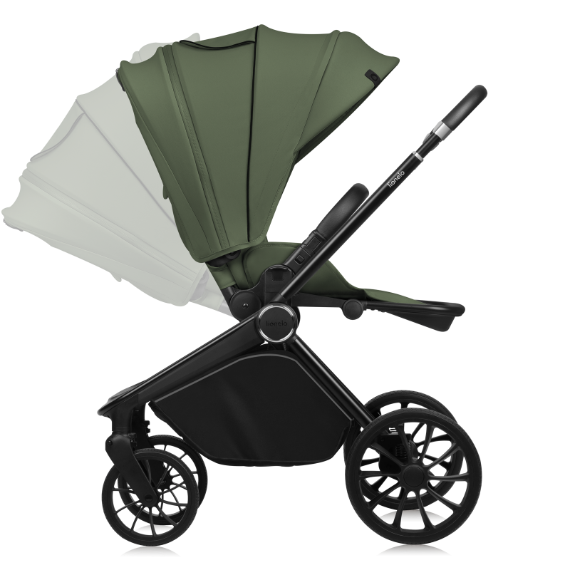 Lionelo Mika Plus 3 in 1 Green Olive — Passeggino multifunzionale