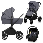 Lionelo Mika Plus 3 in 1 Grey Stone — Passeggino multifunzionale