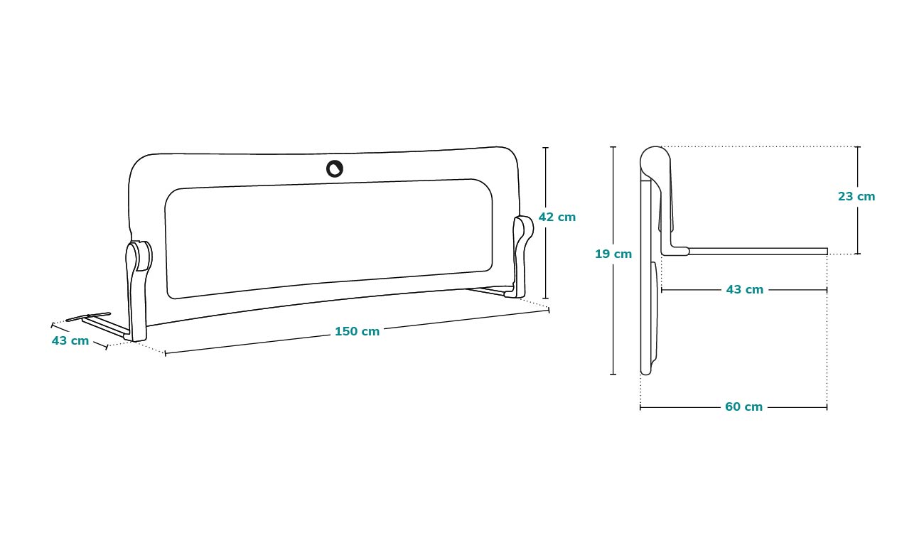 Lionelo Eva - dimensioni - barrière de sécurité