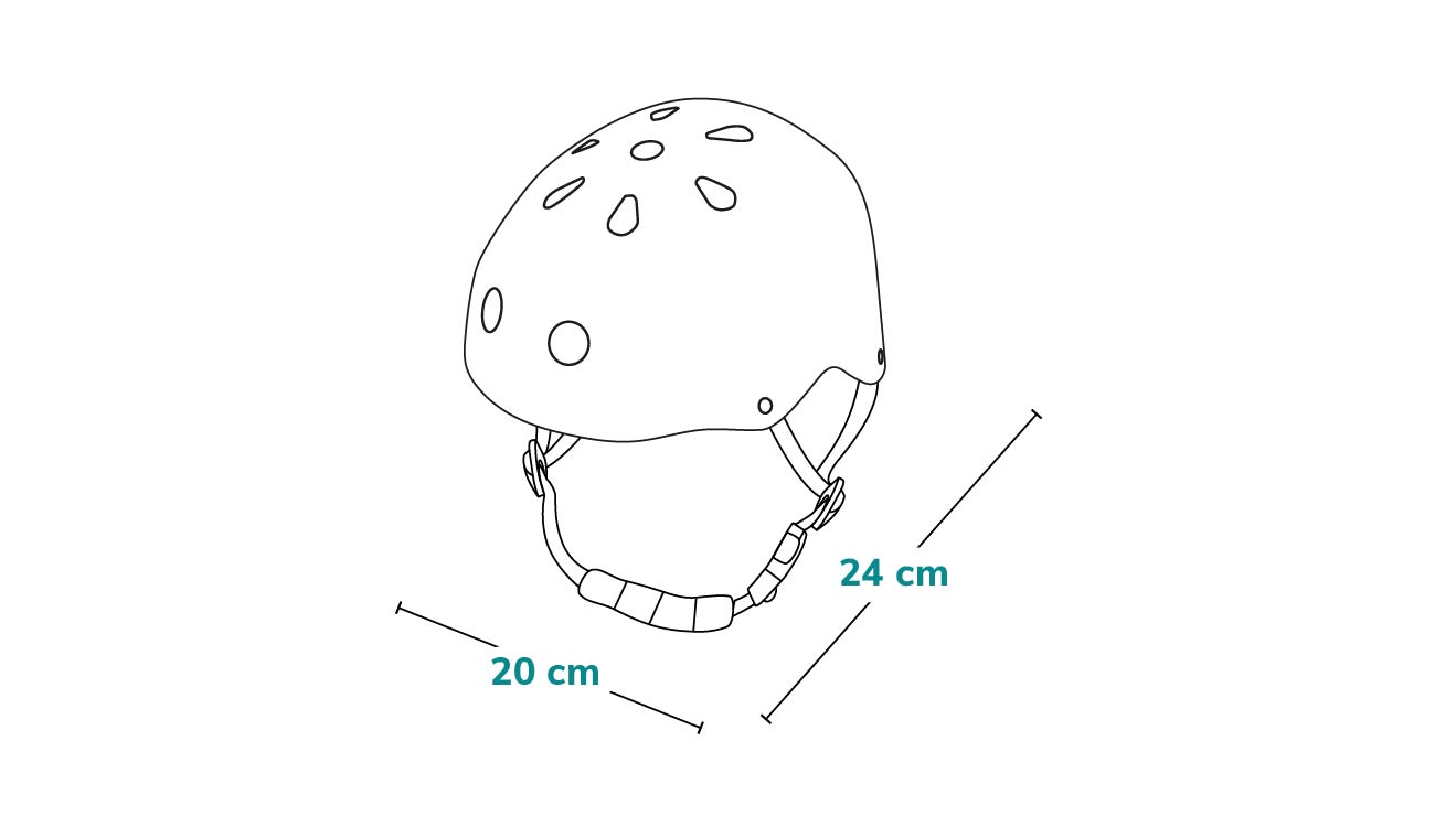 Lionelo Helmet- dimensioni - casco da bici